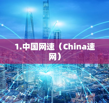 1.中国网速（China速网）